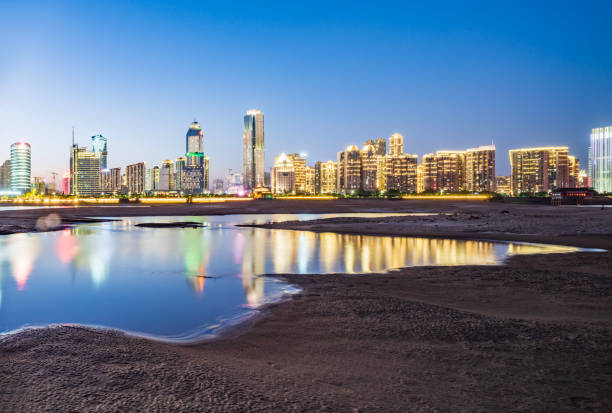 istock Modern city night scene, Shanghai, China 1481548431