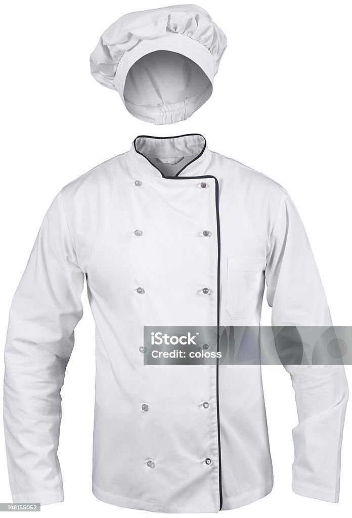 ホワイトクックスーツと帽子 - 料理人のロイヤリティフリーストックフォト