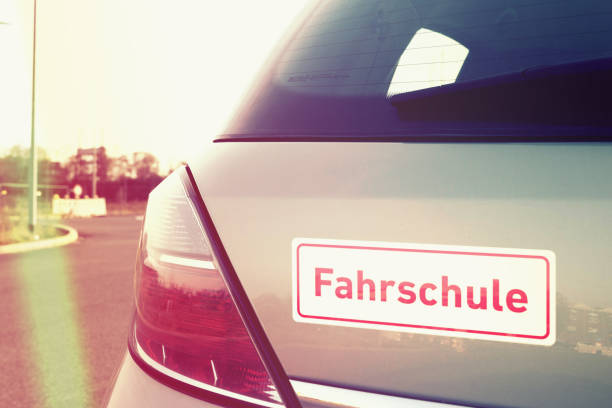 istock Close-up of a driving school car 1481552081