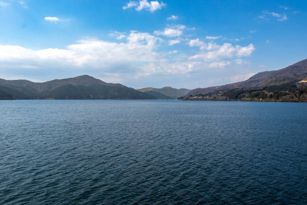 istock Calm Lake Ashi landscape on a sunny day 1481566121