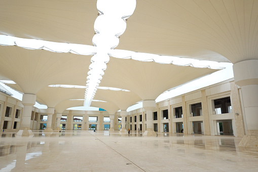 Batam 16 Nov 2022 - An interior  exterior design of a very charming Muslim place of worship 