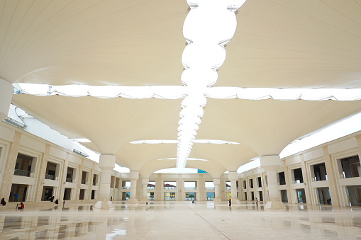 Batam 16 Nov 2022 - An interior  exterior design of a very charming Muslim place of worship 