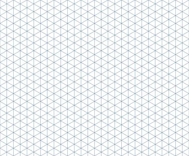 Vector illustration of isometric grid