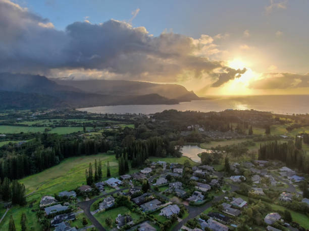 istock Aerial views from over Hanalei Bay, Hawaii 1481571205
