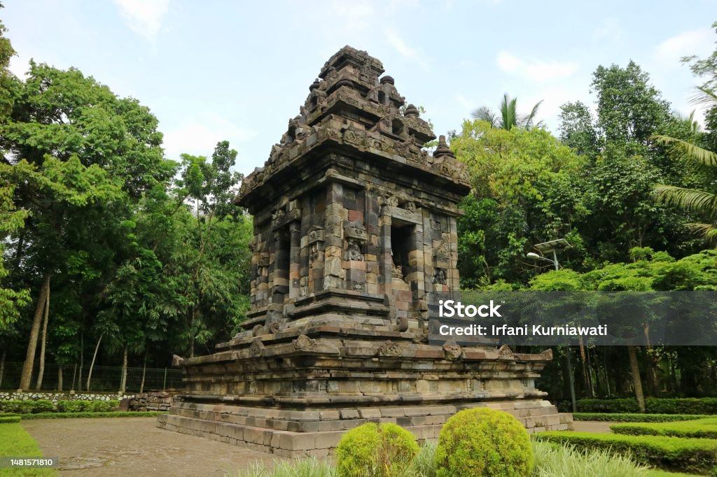 Candi Merak Or Merak Temple On The Cloudy Sky Background Candi Merak Is ...
