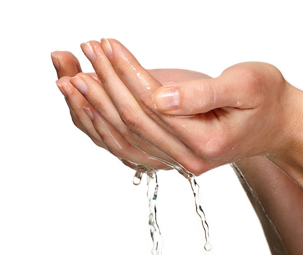 istock Water in palms of hands 148157565