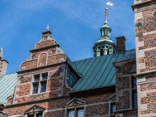 Copenhagen, Denmark - August 22, 2022: Rosenborg castle (c. early 17th century) - a renaissance Castle in Scandinavia.
