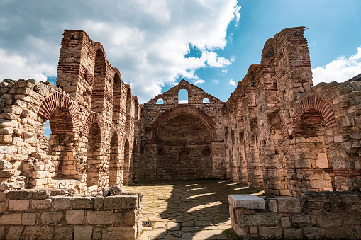 Ruins of an Ancient Temple Complex in Nessebar, Bulgaria