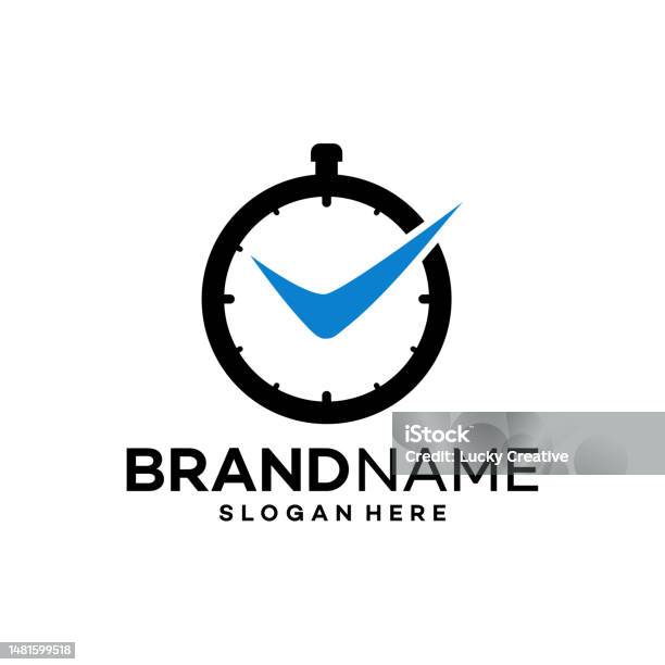Time. Check Image Time Check Logo Design Vector Stock Illustration - Download Image Now ...