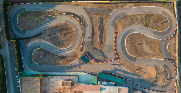 Above view on Go-kart track.