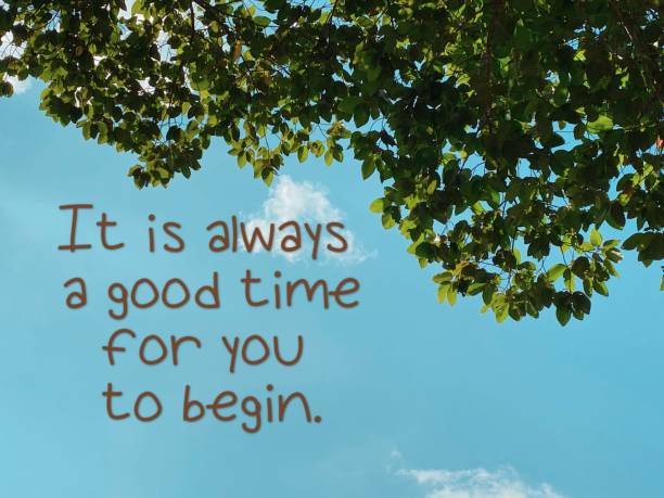 istock Short message saying It is always a good time for you to begin. 1481601497