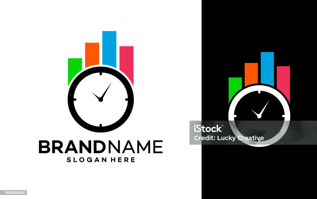 Time Algorithm Logo Time Graph Logo Design Vector Stock Illustration - Download Image Now ...
