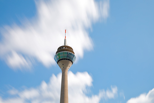 Radio tower (Rheinturm Tower) in Düsseldorf