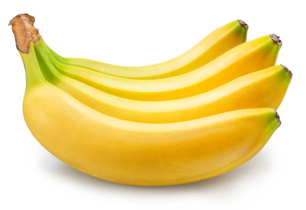 istock Ripe yellow banana bunch on white background. File contains clipping path. 1481608816