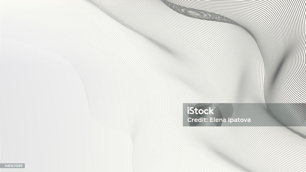 Horizontal Background With Wavy Pattern Stock Illustration - Download ...