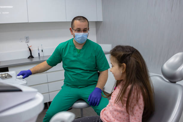 istock Young Girl at  a Pediatric Dentist 1481617811