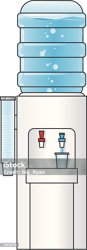 Refrigeradora de agua - arte vectorial de Alcubilla libre de derechos