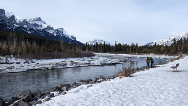 istock Rocky Mountains and river in Canmore, Alberta 1481622889