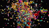 Pinata Exploding Cartoon Piñata Explosion Animation 4K Stock Video - Download Video Clip Now ...
