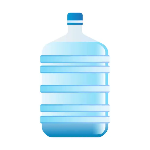 Vector illustration of Mineral water bottle isolated on white background. vector illustration