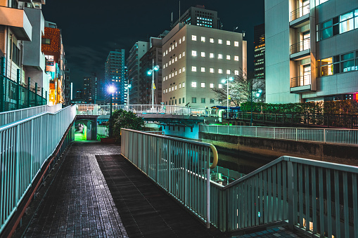 Night scene in Shibaura, Tokyo