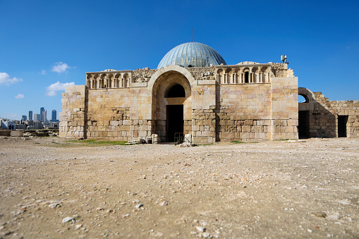 Umayyad Palace on the Citadel in Amman, Jordan.