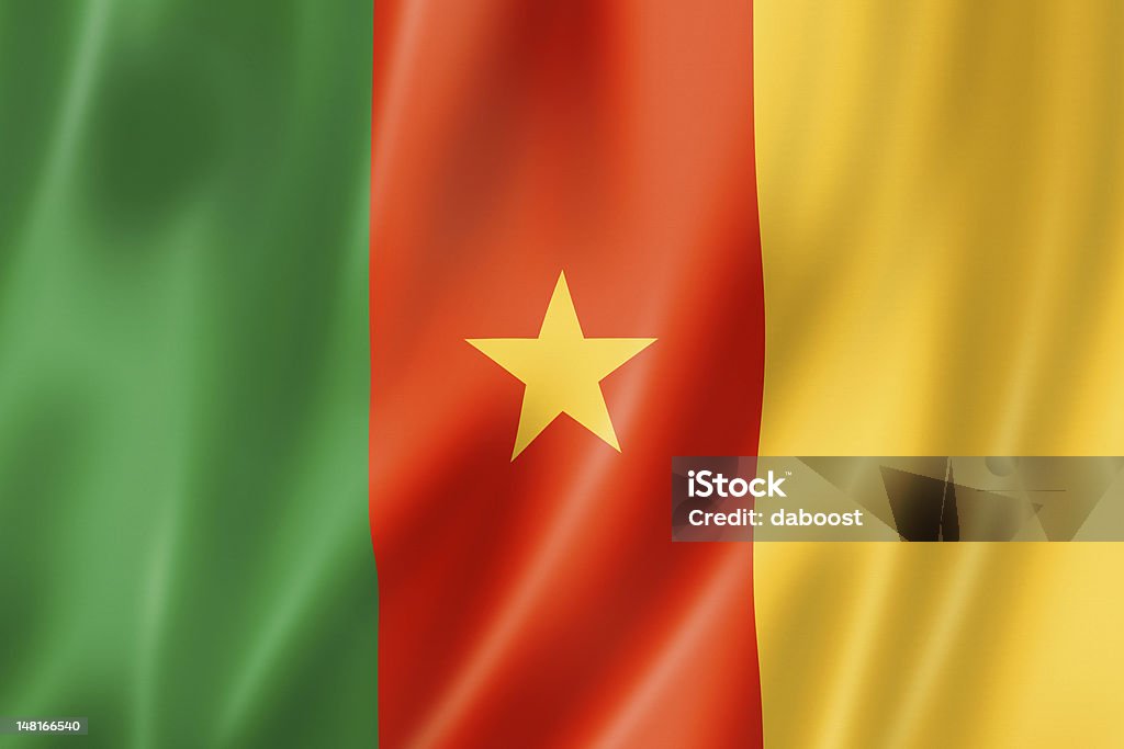 Kamerunische Flagge Stockfoto und mehr Bilder von Afrika Afrika