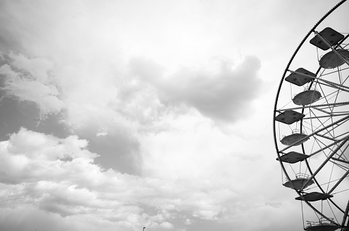 ferris wheel with copy space