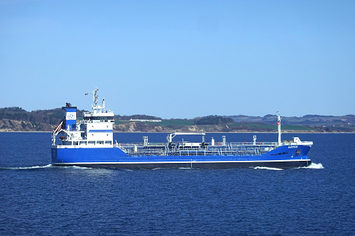 magnificent view of a ferry arriving in Calais