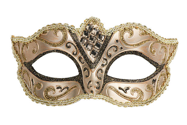 Carnival mask decorated with designs Carnival mask decorated with designs on a white background masquerade mask stock pictures, royalty-free photos & images