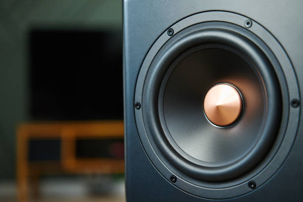 istock Sound speaker in living room interior 1481673396