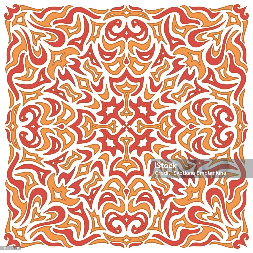 Square Pattern From Abstract Design Elements Digital Art Stock ...