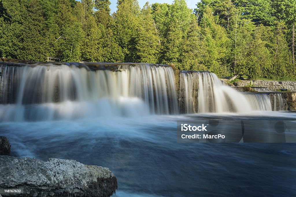 Sauble Falls na Península de Bruce Sul, Ontário, Canadá - Foto de stock de Península de Bruce royalty-free