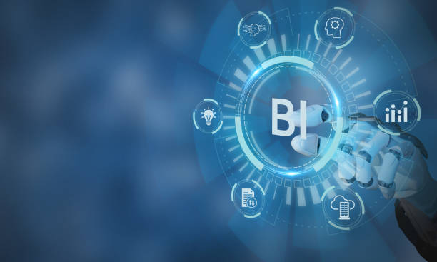 istock BI-Business intelligence. The process of leveraging data driven insights to make informed decisions. Using AI for the big data analytics. Utilizing data driven decision making to improve performance. 1481679211