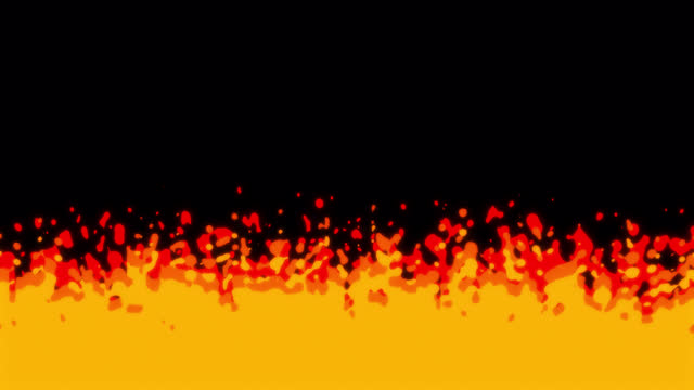 Fire Flame Frame Alpha (Transparent) Channel, 4K Hand Drawn Cartoon Liquid Transition Animation, 2D Anime, Manga, Flash FX, Comic Elements, Backgorund, Pre-rendered, Ideal for Game Developers, Movies, Cartoons, Video-Music, Events.