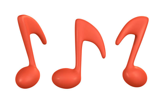 istock 3d music note for music concept design in plastic cartoon style. Vector illustration 1481694616