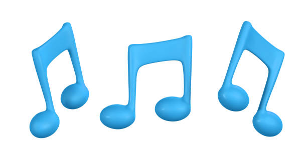 istock 3d music note for music concept design in plastic cartoon style. Vector illustration 1481694629