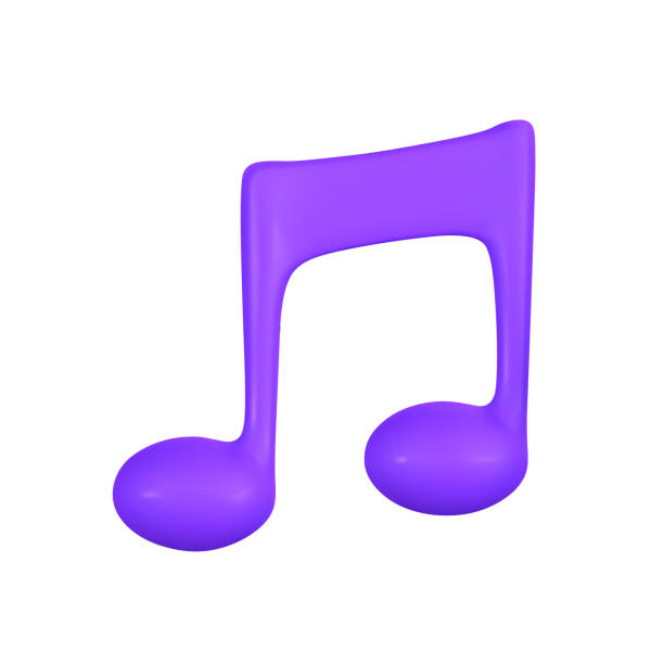 istock 3d music note for music concept design in plastic cartoon style. Vector illustration 1481694900