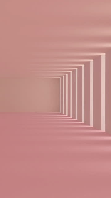 Abstract light corridor