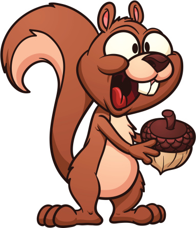 Cartoon Squirrel Stock Illustration - Download Image Now - Squirrel, Nut -  Food, Cartoon - iStock