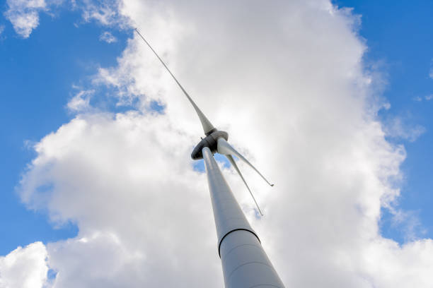 istock View form below of a wind turbine for electricity generation 1481705739