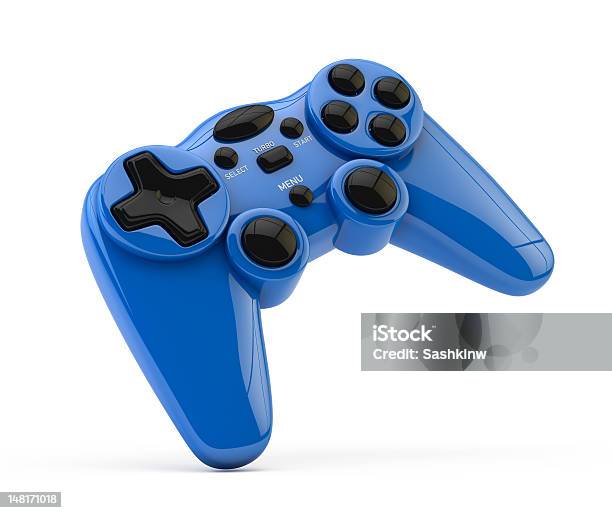 Video Game Gamepad Stock Photo - Download Image Now - Video Game, Cut Out, Joystick