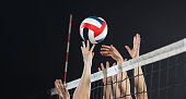 Female Volleyball Players In Action