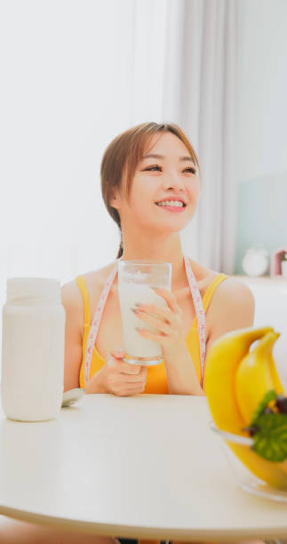 istock woman drink enzyme powder 1481715309
