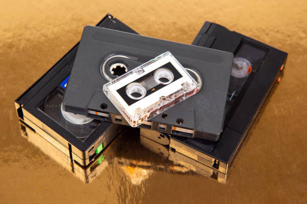 istock Audio cassette. device for working with voice and journalism. analog audio recording. 1481721545