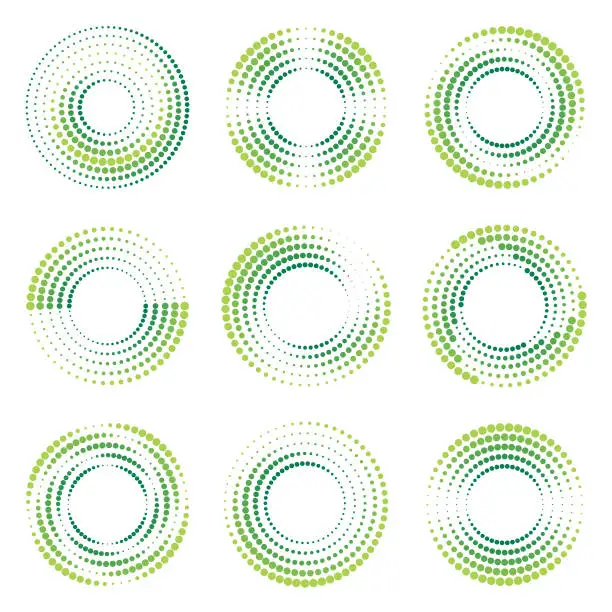 Vector illustration of Circles