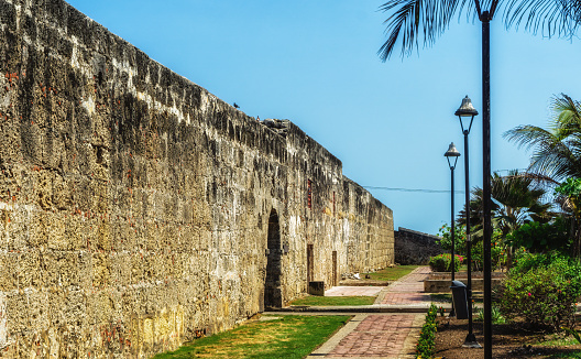 Defensive wall of Cartagena, Colombia