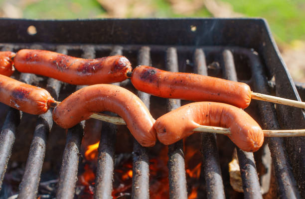 istock Fire-Grilled Sausages on a Stick 1481730071