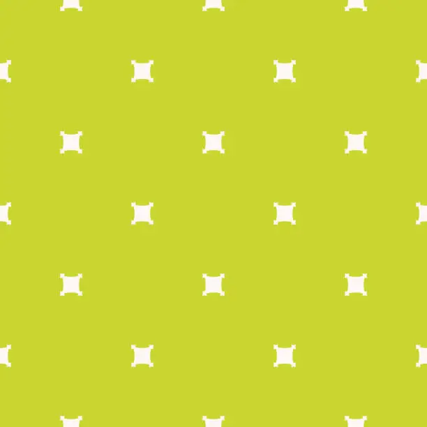 Vector illustration of Bright summer geometric minimalist vector seamless pattern. Lime green color