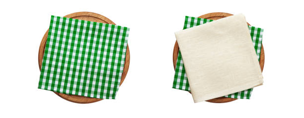 istock Napkins and pizza board top view isolated. 1481735170